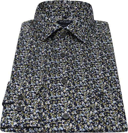 OLYMP Luxor MF Skjorte Blomst Mørkeblå Product / Detail