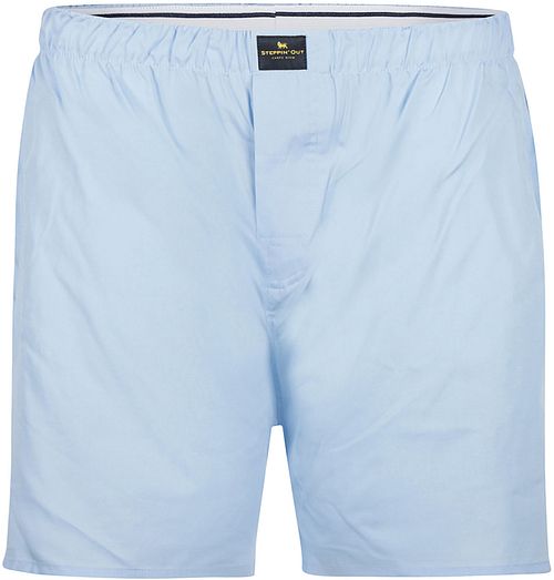 Steppin' Out Boxershorts Solid Poplin Ljusblå Product