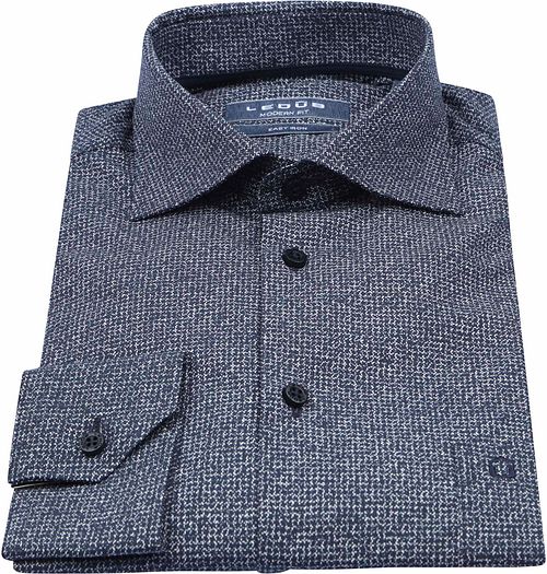 Ledub Skjorte med Mønster Navy Product / Detail