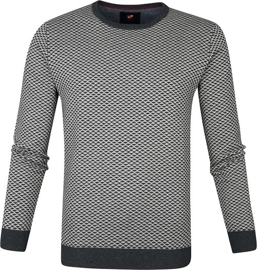 Suitable Katoen Zach Pullover Grijs Print Product