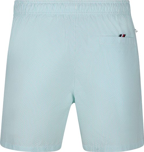 Tommy Hilfiger Bañador Seersucker Aqua Product / Achterkant