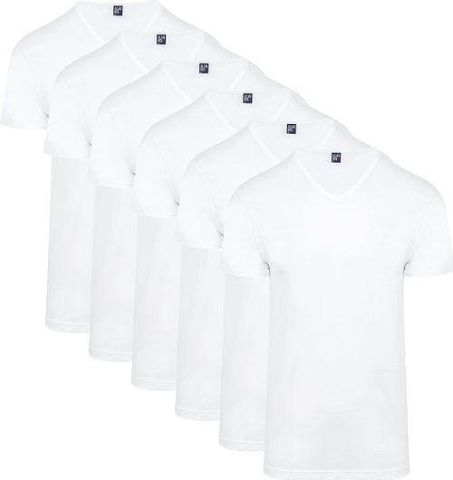 Alan Red Vermont T-Shirt z dekoltem V białe 6-pack Product