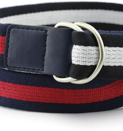 Cinta Steppin' Out para cinturón en azul marino y rojo Product / Detail