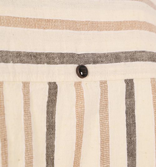 No Excess Camicia a maniche corte in lino ecru Product / Detail
