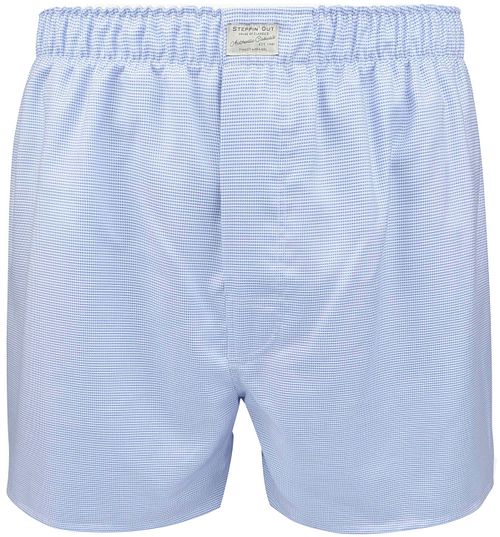 Steppin' Out Bokser Short Dobby Mønster Blått Product