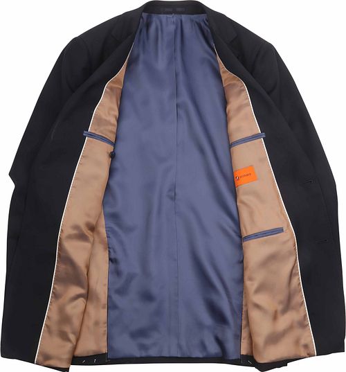 Suitable Structure Kostuum Wol Navy Product