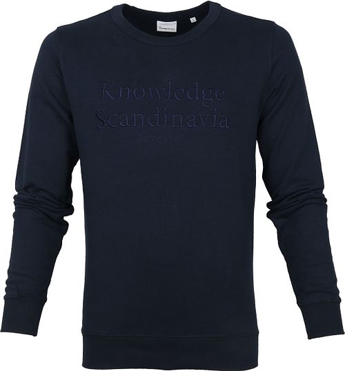 Sweter KnowledgeCotton Apparel Elm w kolorze granatowym Product