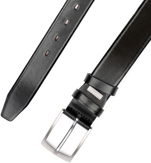 Cintura in pelle Profuomo nera Product / Detail
