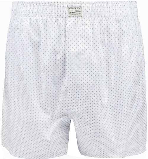 Steppin' Out boxershorts med print, hvid Product