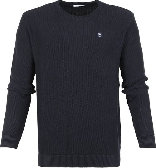 KnowledgeCotton Apparel Trui Field Donkerblauw Product