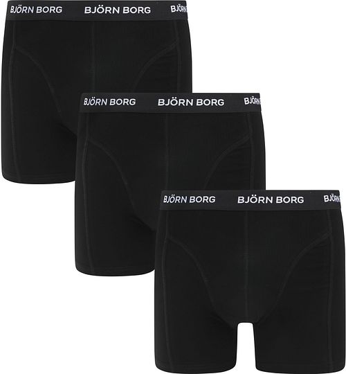 Bjorn Borg Cotton Stretch Boxershorts 3er-Pack Schwarz Product