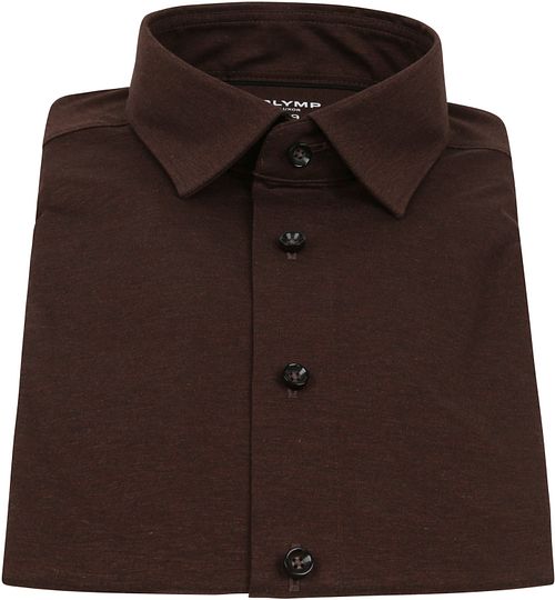 OLYMP Luxor skjorte Modern Fit Brun Product / Detail