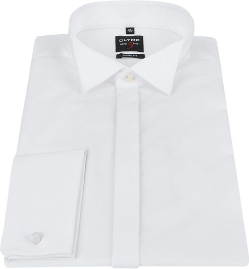 OLYMP Level Five Smoking Skjorte Body-Fit Hvid Product / Detail