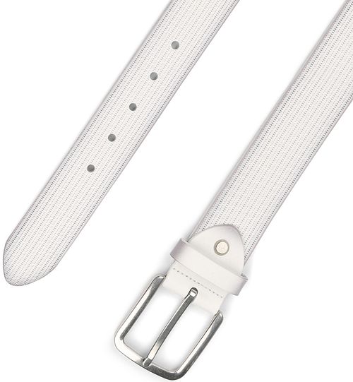 Cinturón Suitable de piel texturizada en blanco Product / Detail