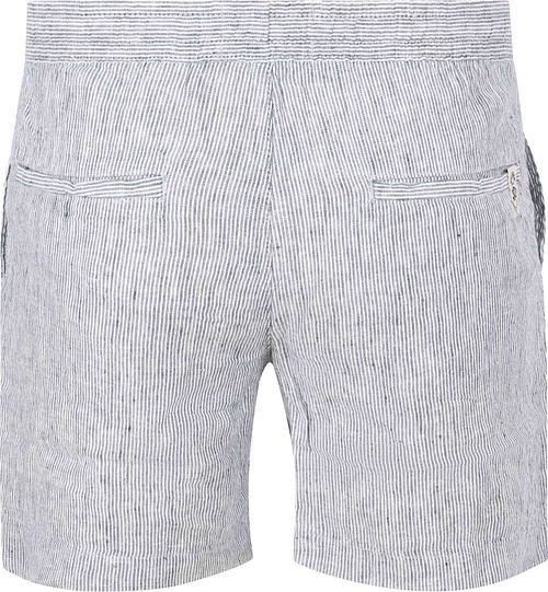 Superdry Short Linen Merchant Blue Stripes Product / Achterkant