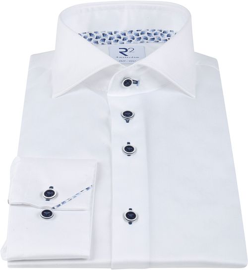 Camicia R2 a maniche extra lunghe bianca Product / Detail