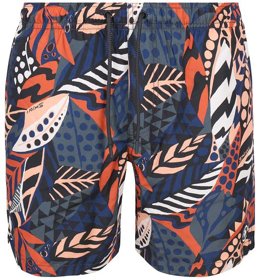 Shiwi Zwembroek Mike Orange Geo Leaves Product