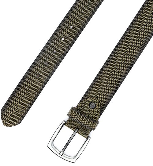 Suitable Riem Structuur Leer Groen Product / Detail