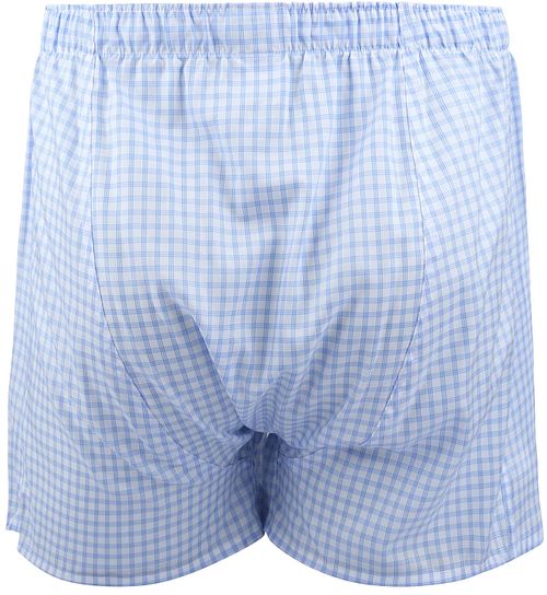 Steppin' Out Boxershort Ruit Blauw Product / Achterkant