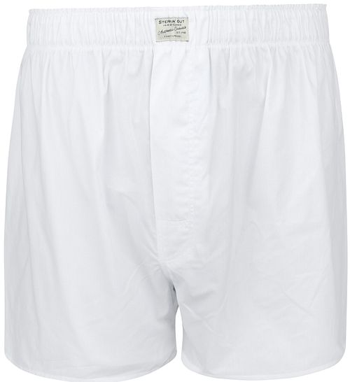 Steppin' Out Boxershort Solid Poplin Hvid Product
