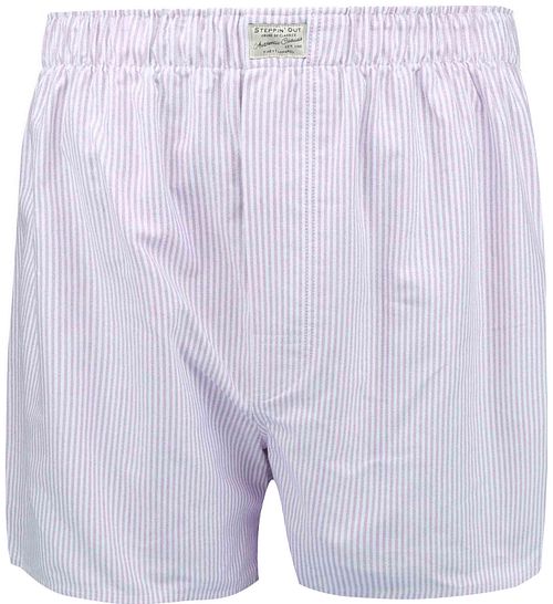 Steppin 'Out Boxershorts Rand Oxford Paars Product