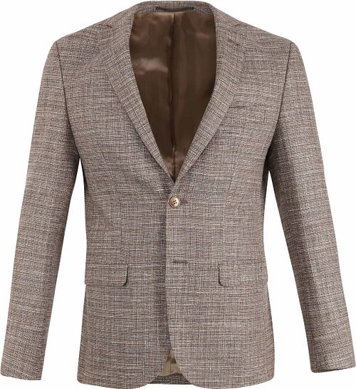 Suitable Prestige Blazer Tollegno in misto lana marrone Product