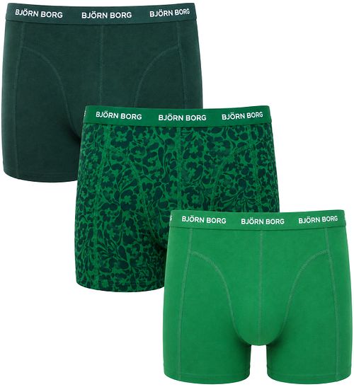 Bjorn Borg Boxers Lot de 3 Vert