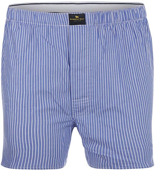 Steppin' Out Boxershort Poplin Streifen Blau Product