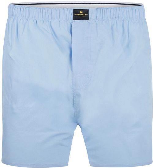 Steppin' Out Poplin Blue Boxer Shorts Product