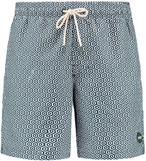 Shiwi Badeshorts Mike Geo Tile Dunkelgrün Product