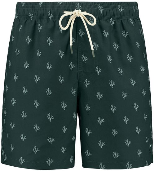 Shiwi Badeshorts Mike Sketched Coral Dunkelgrün Product