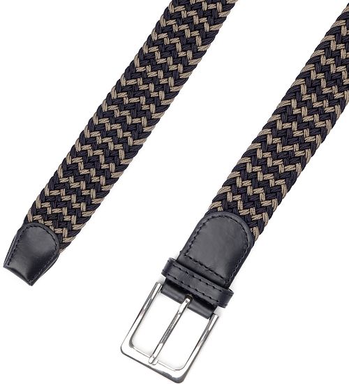 Suitable Geweven Riem Navy Taupe Product / Detail