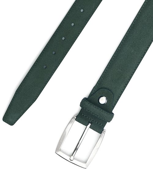 Suitable Belt Suede Leather Dark Green Product / Detail