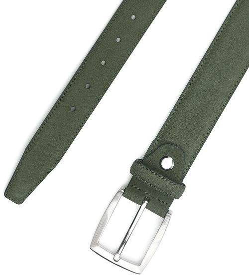 Suitable Ceinture en Cuir Daim Vert Product / Detail