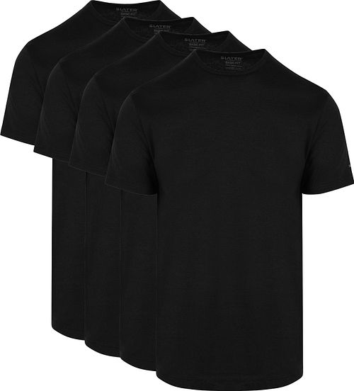 Slater 4-pak Basic Fit T-Shirt Czarny Product