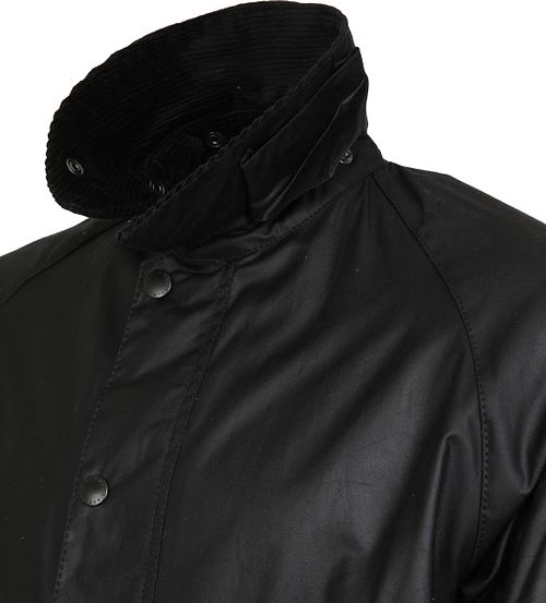Barbour Bedale Wax Jas Zwart Product / Detail