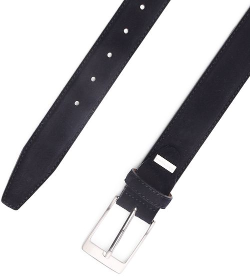 Profuomo Ceinture Daim Bleu Foncé Product / Detail