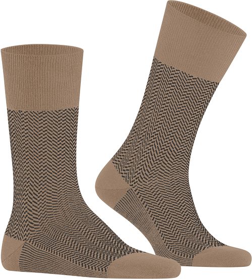 Skarpety Falke Airport Herringstripe w kolorze beżowym Product