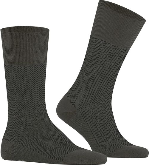 Falke Airport Herringstripe Strømper i Army Product