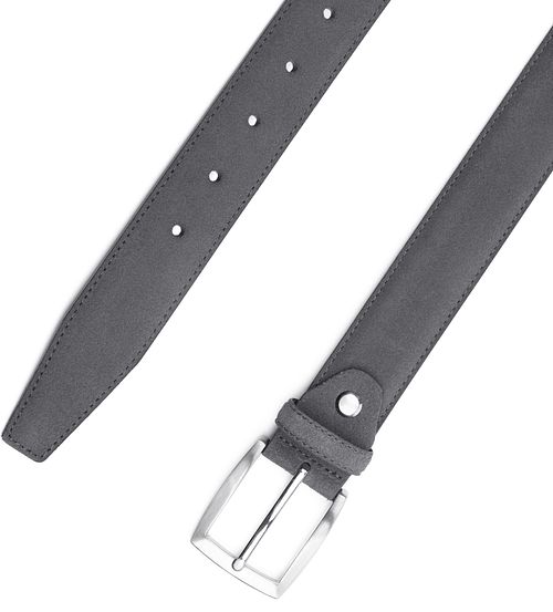 Cintura Suitable in pelle scamosciata grigia Product / Detail