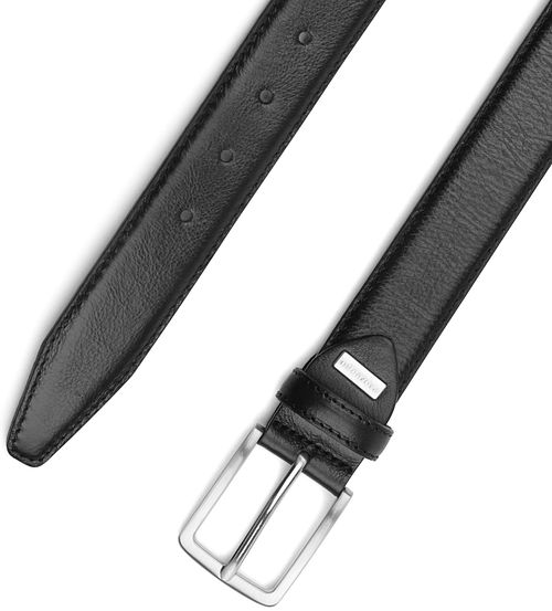 Cinturón de piel Profuomo negro Product / Detail