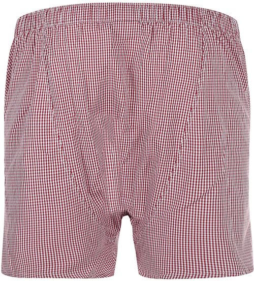 Steppin' Out Poplin Bóxer Cuadros Rojo Product / Achterkant
