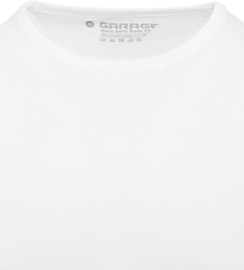 Garage Stretch Basic bianca girocollo 4-pack Product / Detail