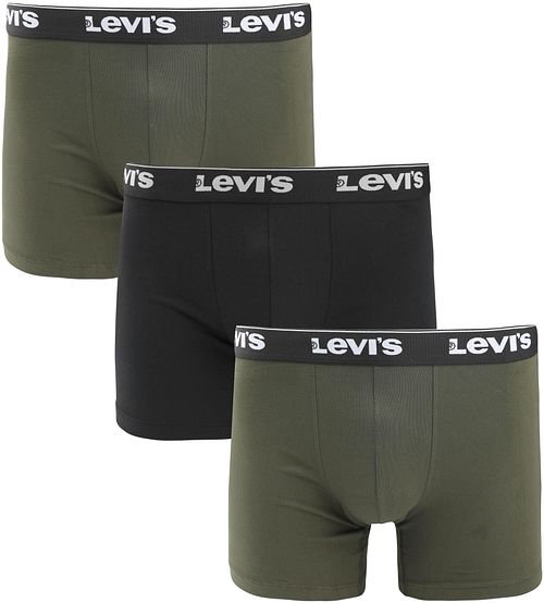 Levi's Boksershorts 3-pakning Ensfarget Kaki Combo Product
