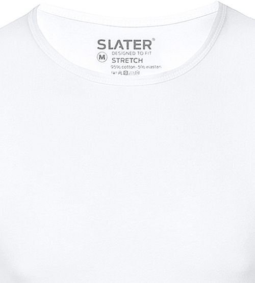 Slater 2-pakning med stretch T-skjorter i hvitt Product / Detail