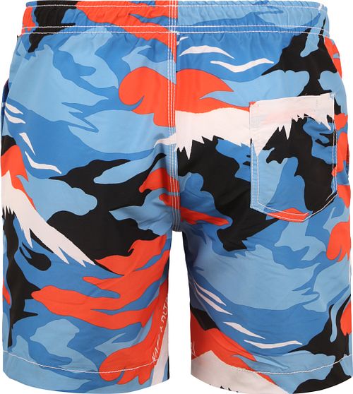 Napapijri Badeshorts med Blåt Tryk Product / Achterkant