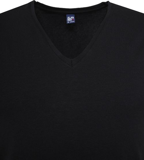 Alan Red T-Shirt NOV de cuello pico Stretch negro pack de 2 Product / Detail