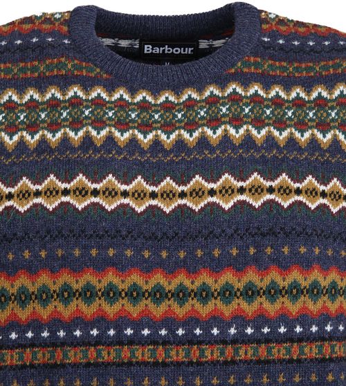 Pullover Barbour Fairisle in lana con fantasia Product / Detail
