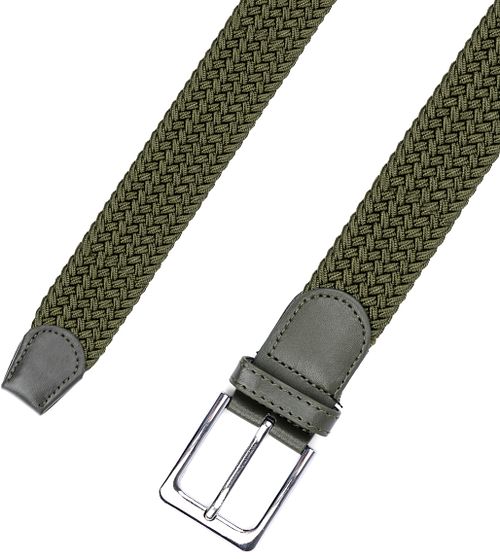 Pasek pleciony w kolorze khaki Product / Detail