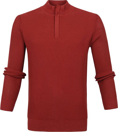 Suitable George Pullover Half Zip w kolorze rdzawym Product